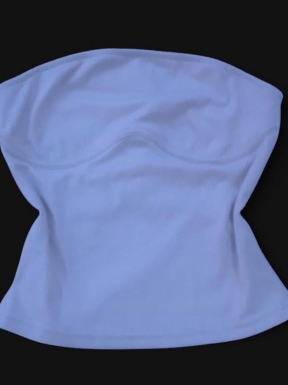 SHEIN cream/tan ribbed tube crop top in XS